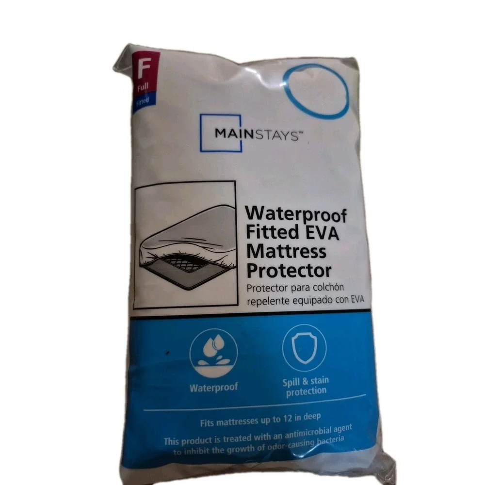 Waterproof Fitted EVA Mattress Protector Full New Pkg (A245)